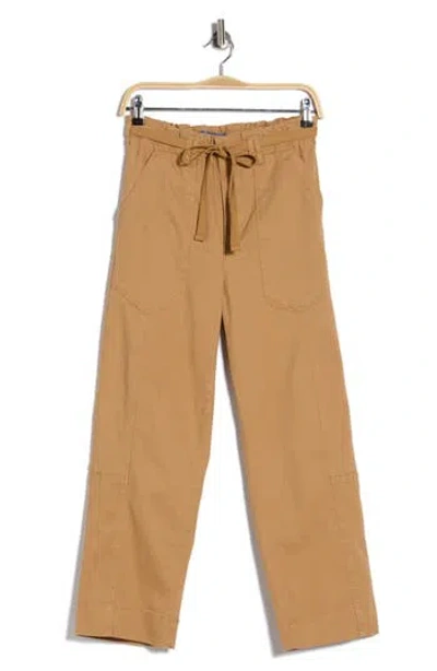 Democracy Ultra Skyrise Paperbag Pants In Brown