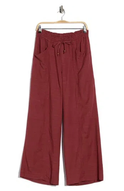 Democracy Ultra Skyrise Paperbag Pants In Red