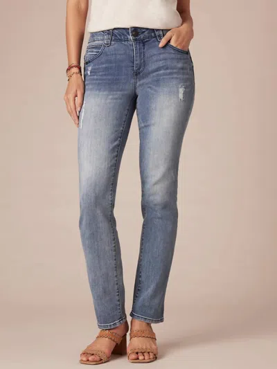 Democracy Vintage Denim Straight Leg Jeans In Blue