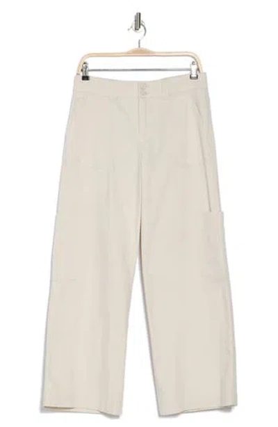 Democracy Wide Leg Carpenter Jeans In Blanched Almond