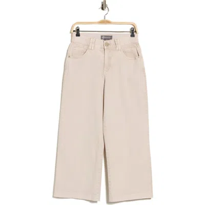 Democracy Wide Leg Crop Jeans In Washed Linen