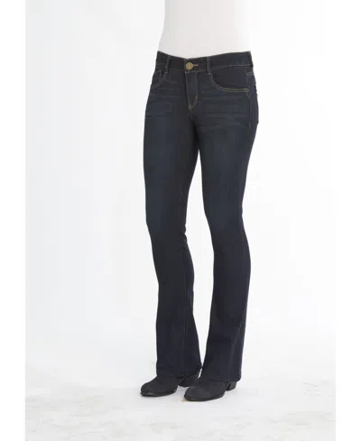 DEMOCRACY WOMEN'S "AB" SOLUTION ITTY BITTY BOOTCUT JEANS