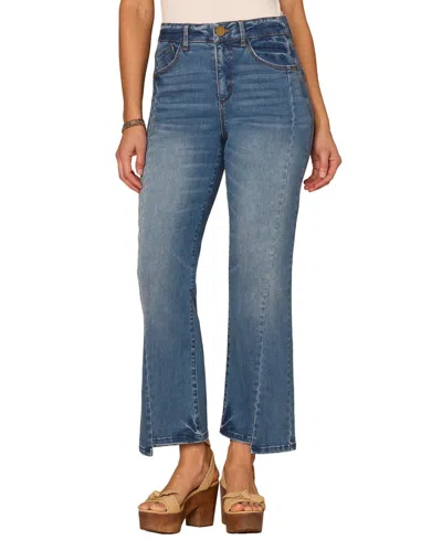 Democracy Women's Ab Solution Skyrise Bootcut Jeans In Mid Blue Artisanal