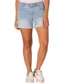 Democracy Women's Absolution Denim Shorts In Powder Blue Artisanal