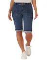 Democracy Women's Absolution High Rise Reprieve Bermuda Shorts In Indigo