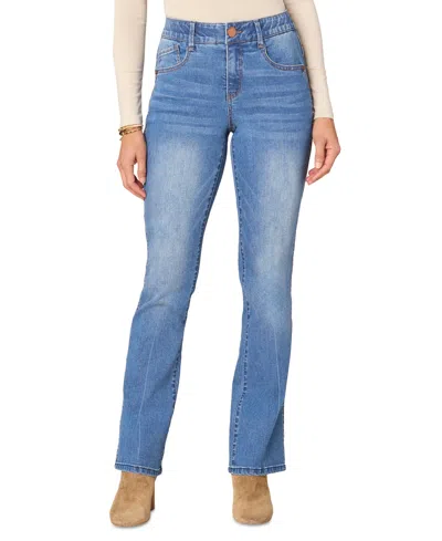 Democracy Women's "ab"solution Itty Bitty Bootcut Jeans In Mid Blue