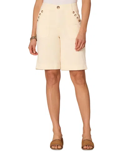 Democracy Women's "ab"solution Skyrise Buttoned Bermuda Shorts