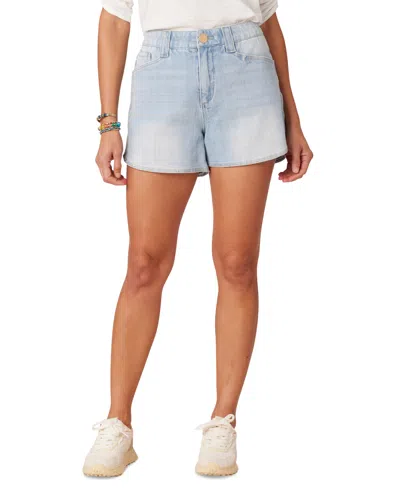 Democracy Women's Absolution Skyrise Dolphin Denim Shorts In Powder Blu