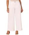Democracy Petite Absolution Skyrise Wide-leg Pants In Optic White