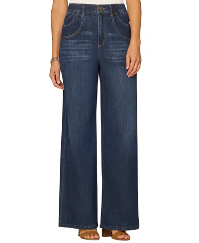 Democracy Women's "ab"solution Wide-leg Jeans In Blue