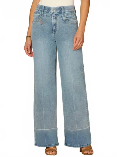 Democracy Women's Clothing Wide Leg Jeans In Blue