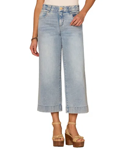 Democracy Women's Cropped Wide-leg Jeans In Gray