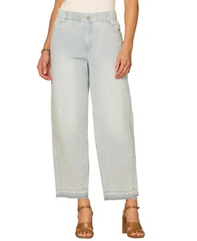Democracy Women's Relaxed Barrel Leg Jeans In Blue