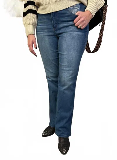 Democracy Women's Skyrise Itty Bitty Boot In Denim In Blue