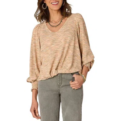 Democracy Womens Hi-low Polyester Pullover Top In Multi