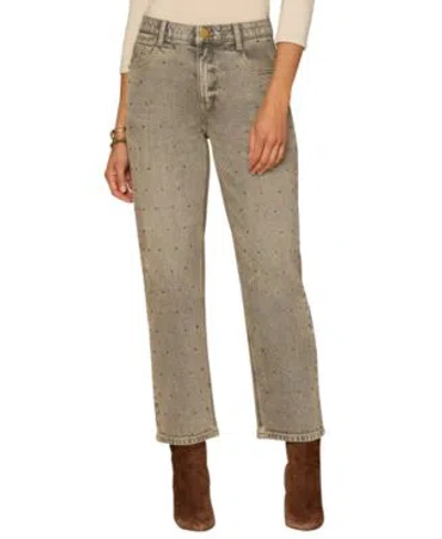 Democracy Womens High Rise Boyfriend Jeans In Green