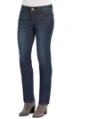 Democracy Womens High Rise Slimming Panels Straight Leg Jeans In Multi