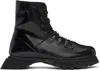 Demon Black Poyana High Boots In Black