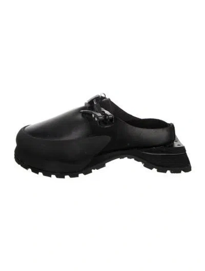 Pre-owned Demon Leather Loafers In Black