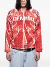 Demon Return To Flesh Zip-up Hoodie In Red