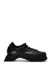 Demon Seamless Black Shoes With Sock-like Design In Black