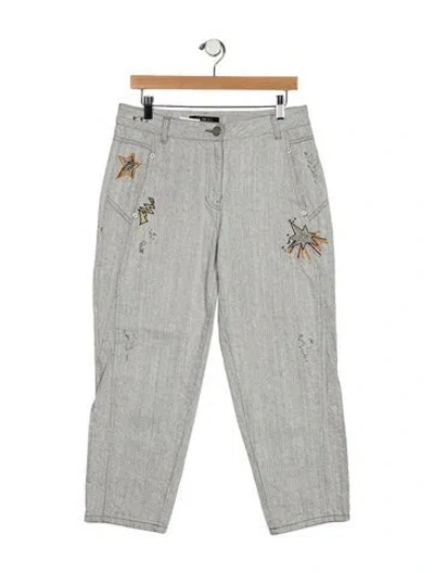 Pre-owned Demoo Parkchoonmoo Mid-rise Straight Leg Jeans In Blue