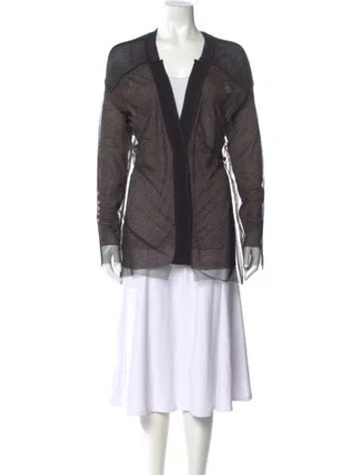 Pre-owned Demoo Parkchoonmoo V-neck Sweater In Gray