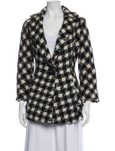 Pre-owned Demoo Parkchoonmoo Wool Houndstooth Print Jacket In Multicolor