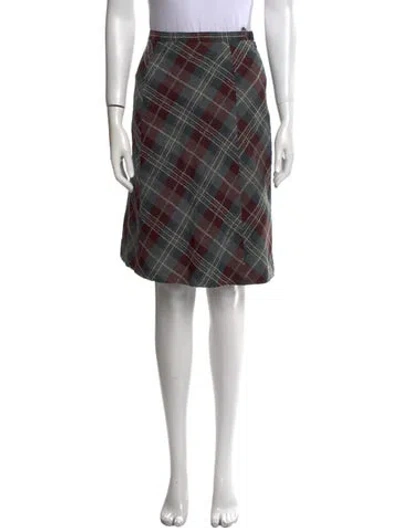 Pre-owned Demoo Parkchoonmoo Wool Knee-length Skirt In Multi