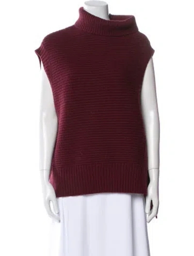 Pre-owned Demoo Parkchoonmoo Wool Turtleneck Top In Burgundy