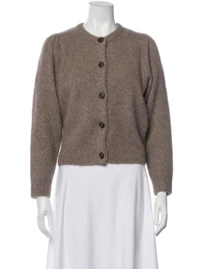 Pre-owned Demylee Alpaca Crew Neck Sweater In Neutral