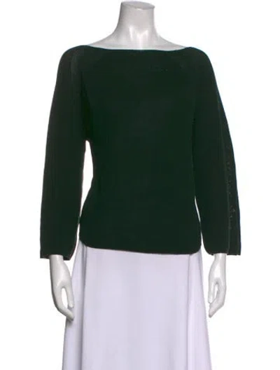 Pre-owned Demylee Bateau Neckline Sweater In Blue