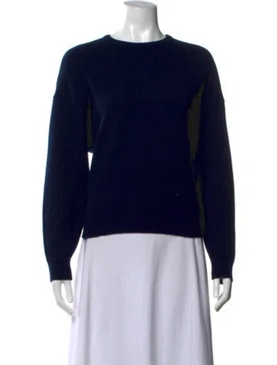 Pre-owned Demylee Cashmere Crew Neck Sweater In Blue