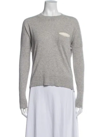 Pre-owned Demylee Cashmere Crew Neck Sweater In Gray