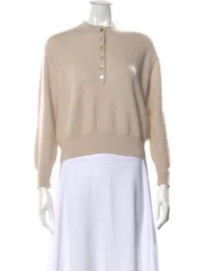 Pre-owned Demylee Cashmere Crew Neck Sweater In Neutral