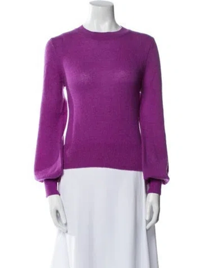 Pre-owned Demylee Cashmere Crew Neck Sweater In Purple