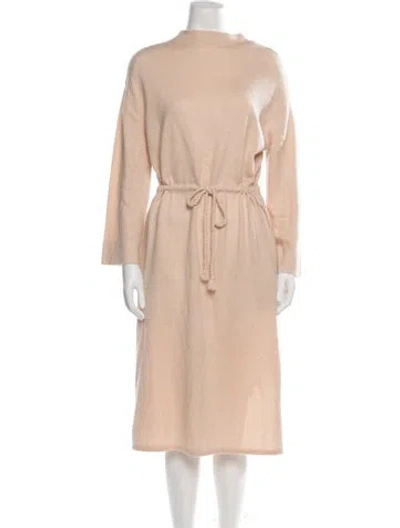 Pre-owned Demylee Cashmere Midi Length Dress In Neutrals