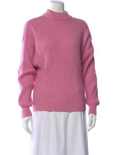 Pre-owned Demylee Cashmere Mock Neck Sweater In Purple