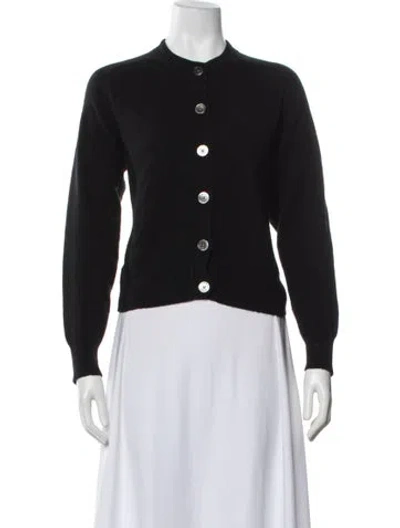 Pre-owned Demylee Cashmere Open Front Sweater In Blue