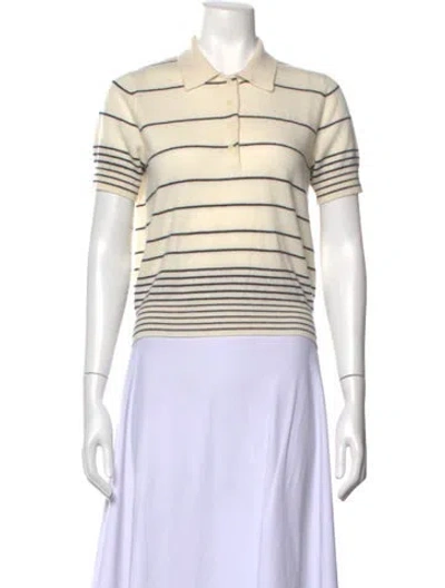 Pre-owned Demylee Cashmere Striped Sweater In Neutrals