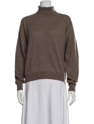 Pre-owned Demylee Cashmere Turtleneck Sweater In Brown