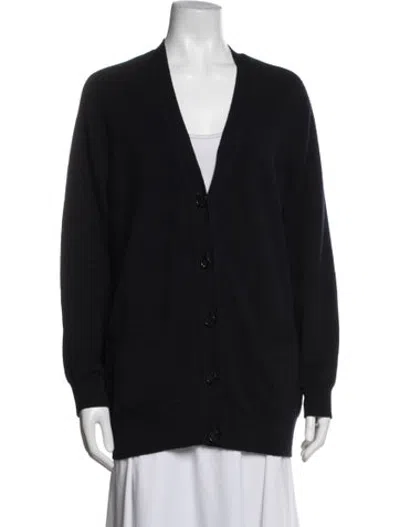 Pre-owned Demylee Cashmere V-neck Sweater In Blue