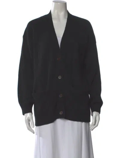 Pre-owned Demylee Cashmere V-neck Sweater In Gray