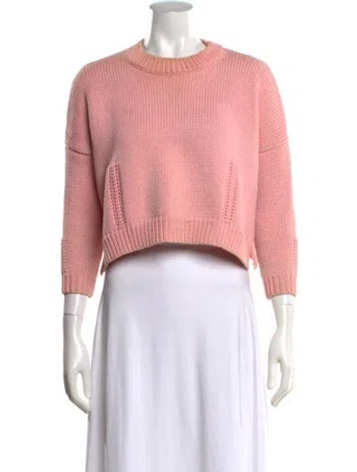Pre-owned Demylee Crew Neck Sweater In Pink