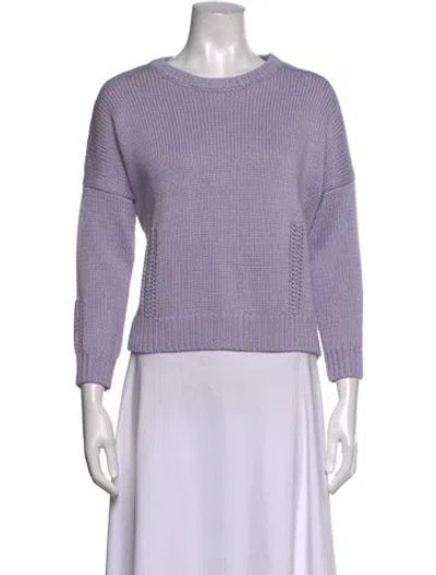 Pre-owned Demylee Crew Neck Sweater In Purple