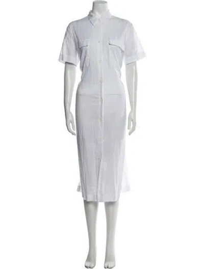 Pre-owned Demylee Long Dress In White