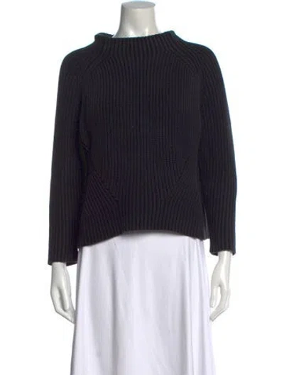 Pre-owned Demylee Mock Neck Sweater In Black