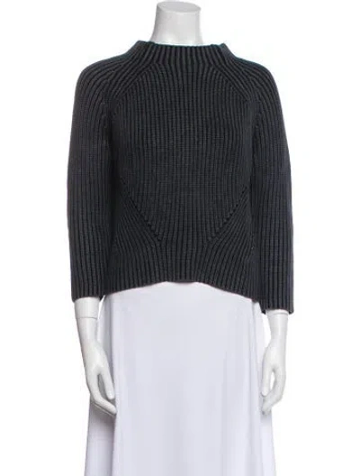 Pre-owned Demylee Mock Neck Sweater In Gray