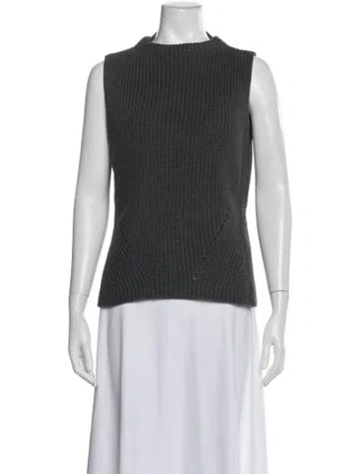 Pre-owned Demylee Mock Neck Sweater In Gray