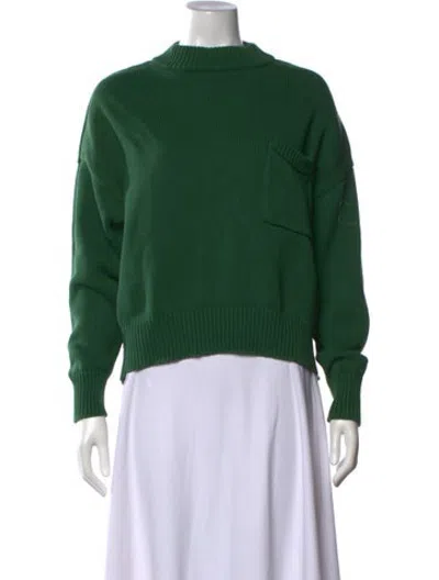 Pre-owned Demylee Mock Neck Sweater In Green